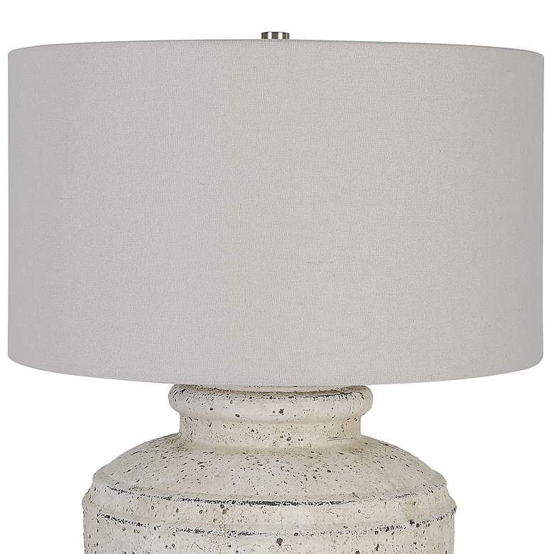 Image 4 Uttermost Artifact 24 1/2 inch High Aged Stone Ceramic Table Lamp more views