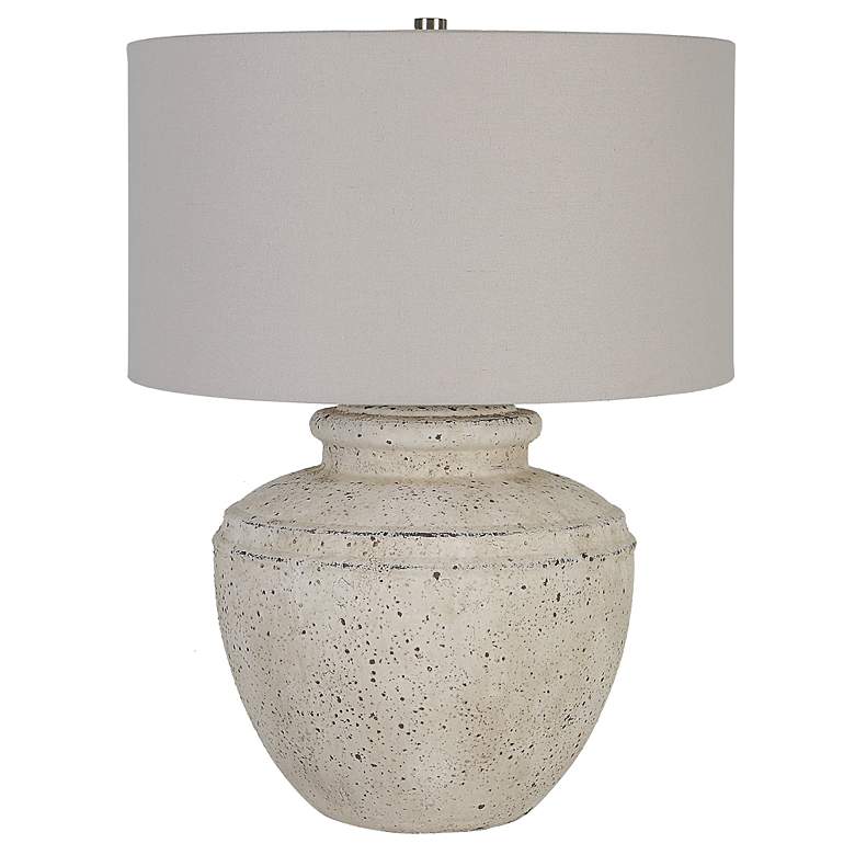 Image 4 Uttermost Artifact 24 1/2 inch High Aged Stone Ceramic Table Lamp more views