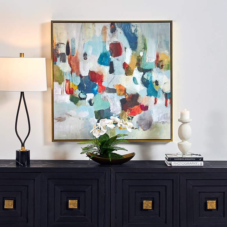 Image 1 Uttermost As We Say 41.5" Framed Canvas Wall Art