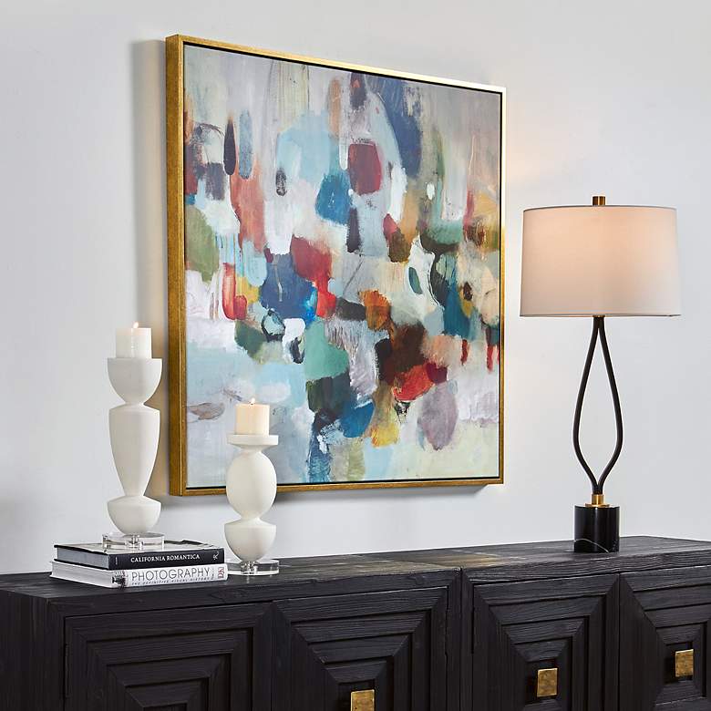 Image 3 Uttermost As We Say 41.5" Framed Canvas Wall Art more views