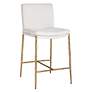 4_Uttermost Ascend Plush White Boucle Counter Stool more views