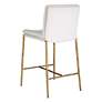 6_Uttermost Ascend Plush White Boucle Counter Stool more views