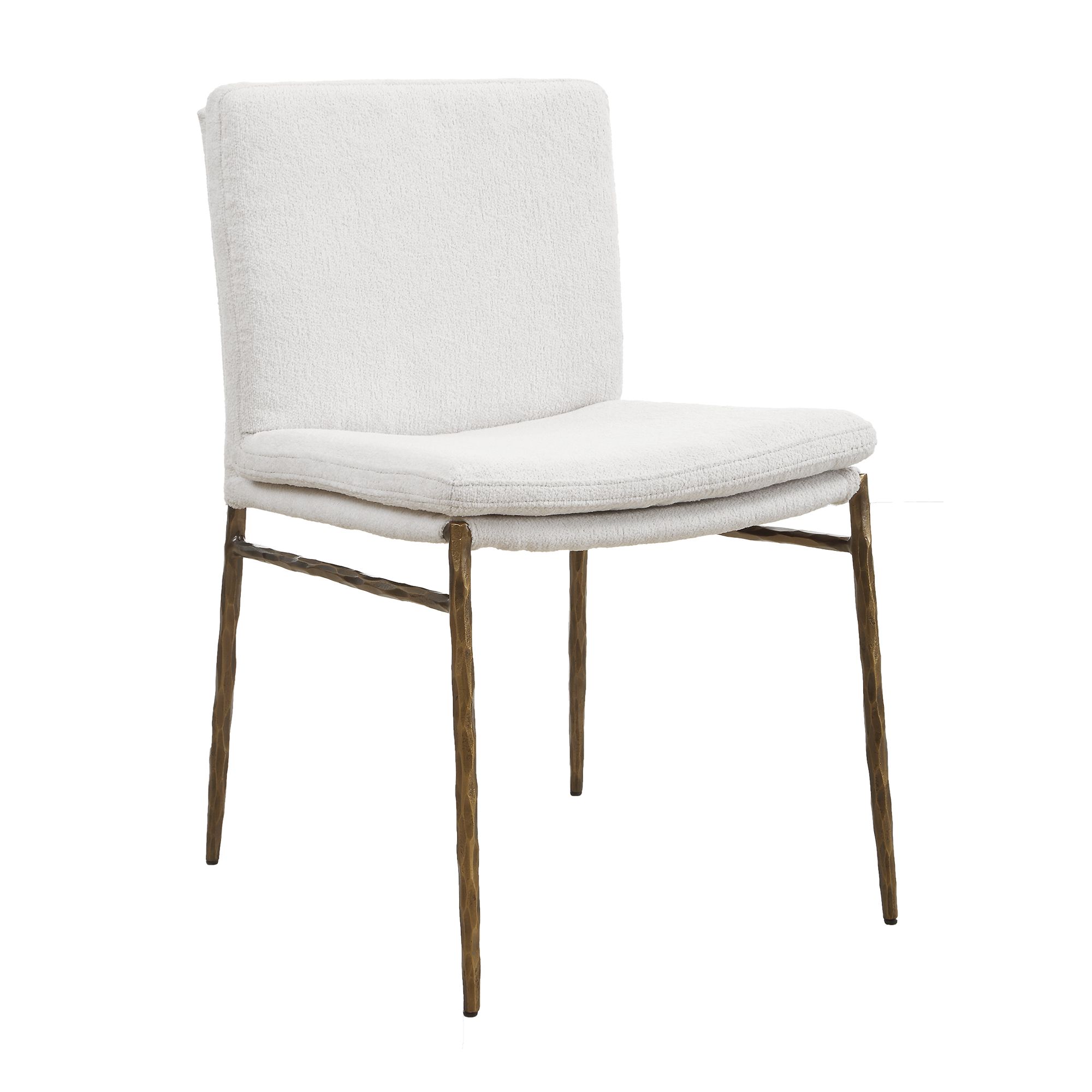 Uttermost Ascend White Fabric Dining Chair