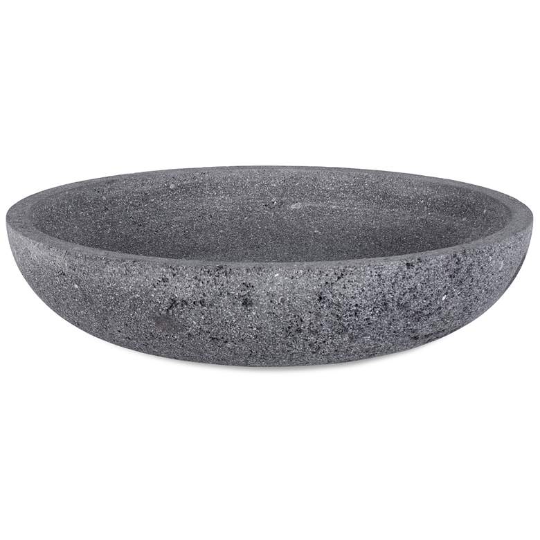 Image 2 Uttermost Ashen Earth Gray Lava Stone Indoor-Outdoor Bowl