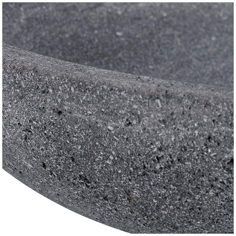 Image 6 Uttermost Ashen Earth Gray Lava Stone Indoor-Outdoor Bowl more views