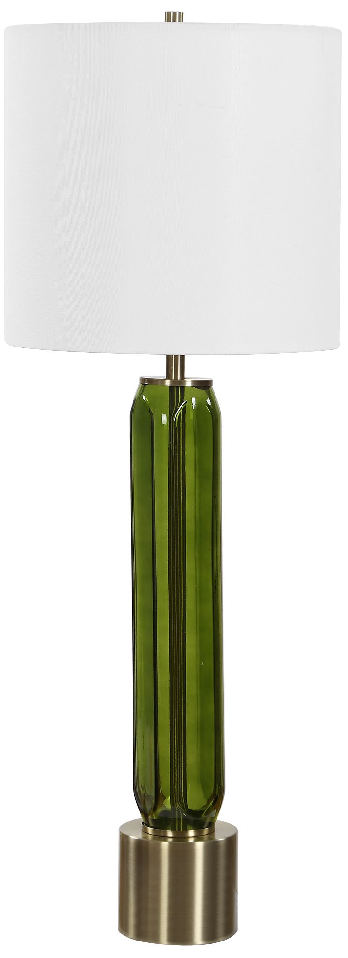 Image 2 Uttermost Aspis 31" Transparent Green Glass Table Lamp more views
