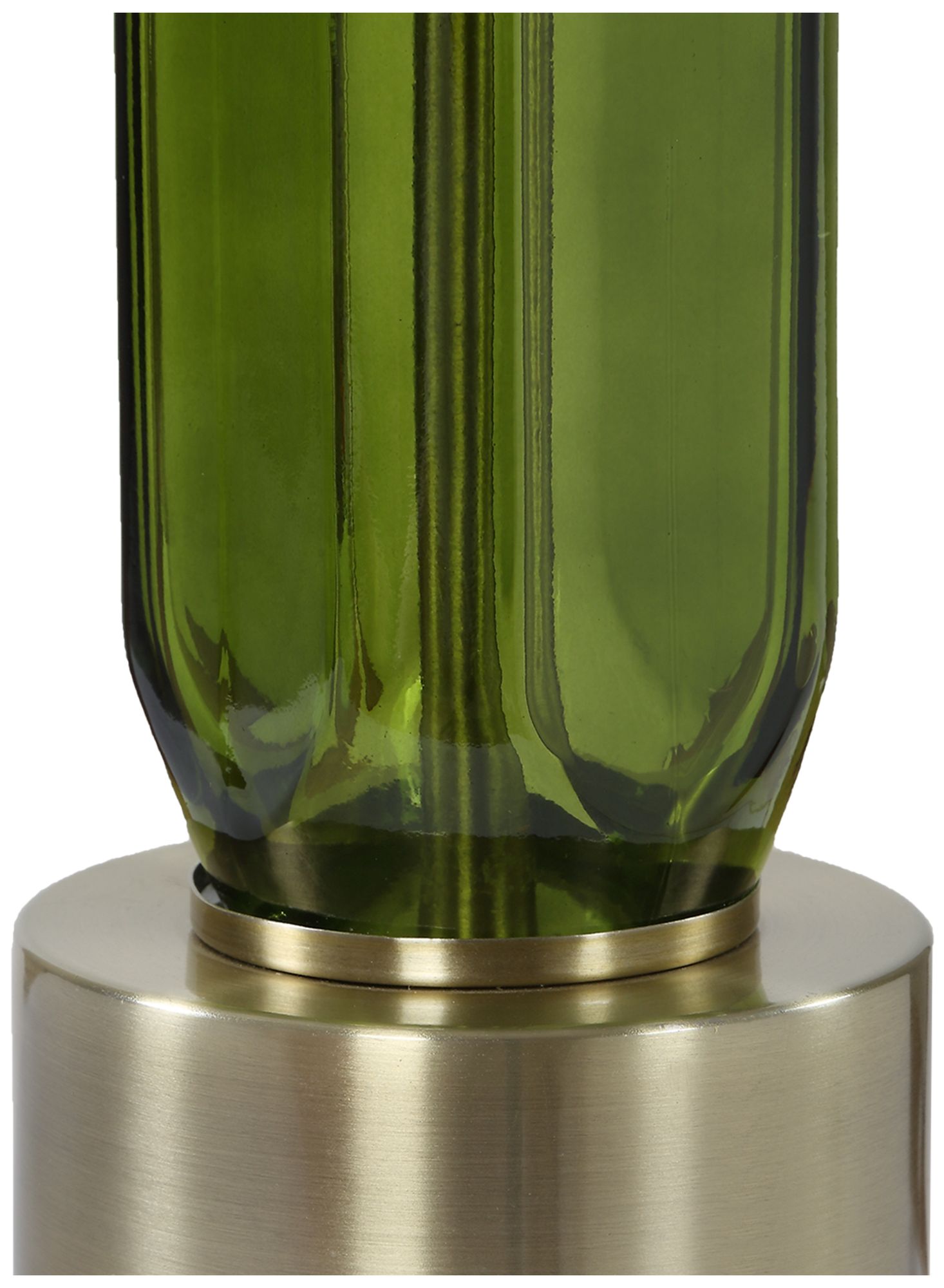 Image 4 Uttermost Aspis 31" Transparent Green Glass Table Lamp more views