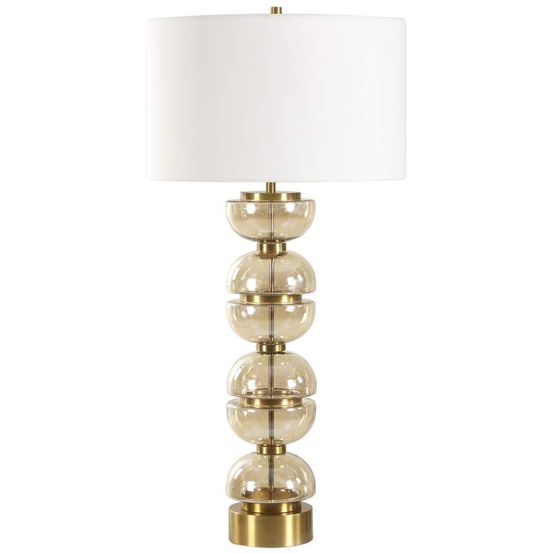 Image 3 Uttermost Assemble 35" Amber Glass Table Lamp more views
