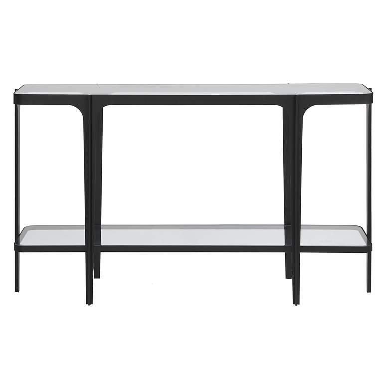 Image 2 Uttermost Atchison 53 1/2" Wide Black Iron Console Table