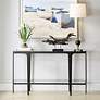 1_Uttermost Atchison 53 1/2" Wide Black Iron Console Table