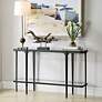 3_Uttermost Atchison 53 1/2" Wide Black Iron Console Table more views