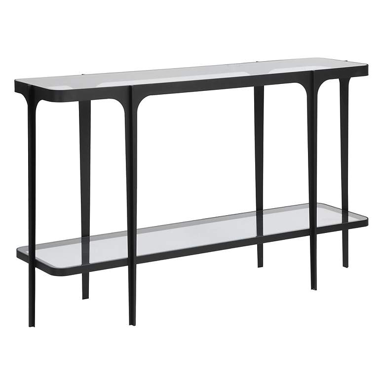 Image 4 Uttermost Atchison 53 1/2" Wide Black Iron Console Table more views