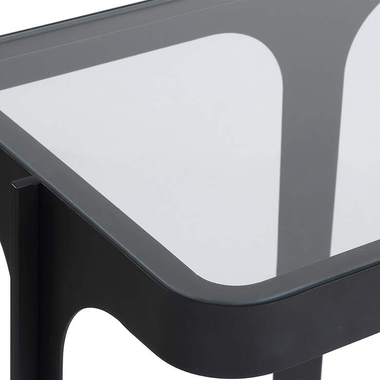Image 6 Uttermost Atchison 53 1/2" Wide Black Iron Console Table more views