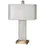 2_Uttermost Athanas 29" Coffee Bronze and White Alabaster Table Lamp