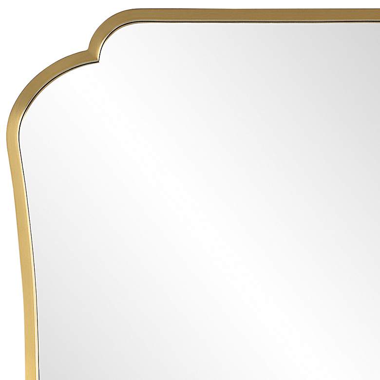 Image 4 Uttermost Athena 32 inch H Brushed Brass Stainless Steel Mirror more views