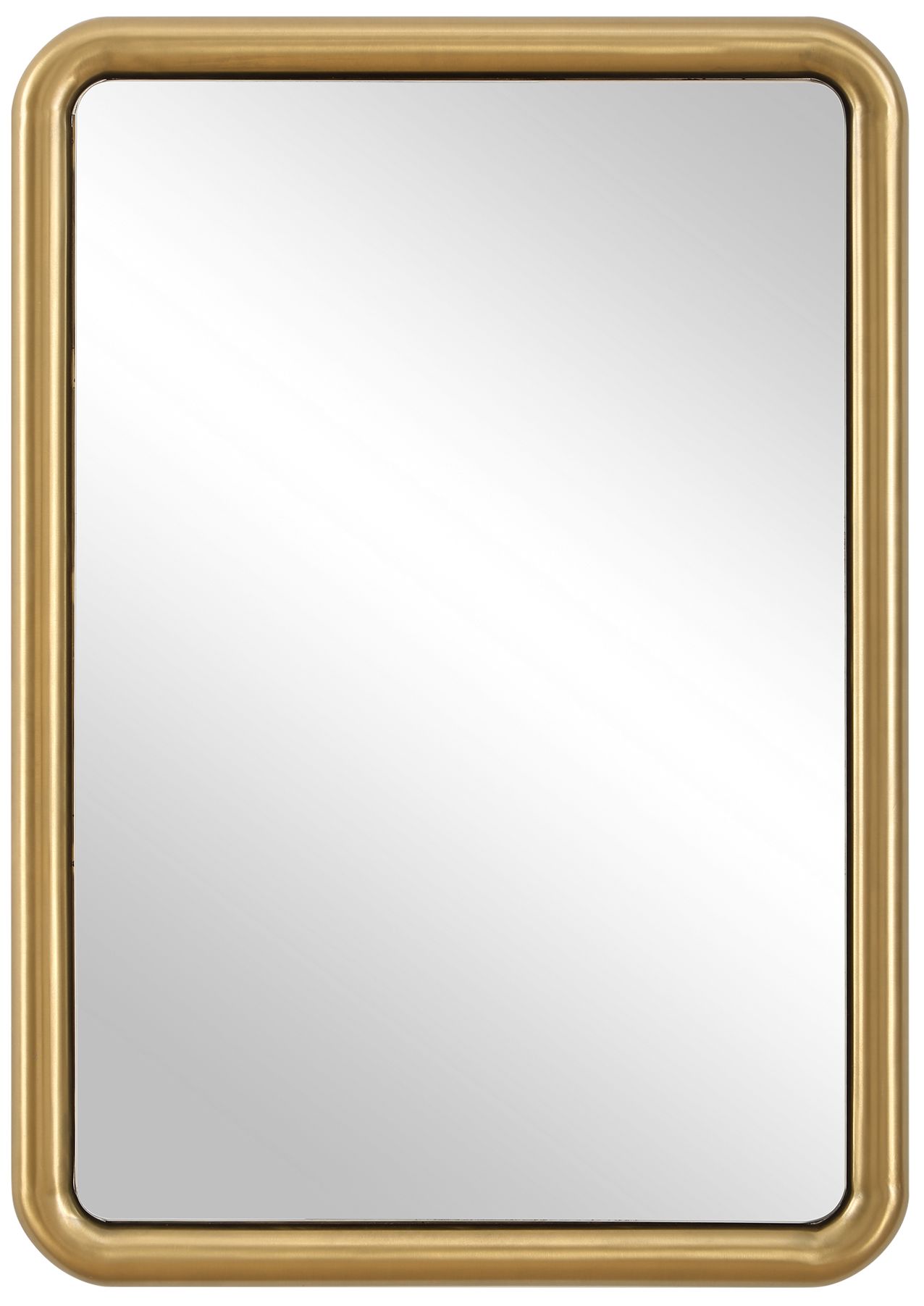 Image 2 Uttermost Atkinson Brass 29" x 41" SS Rectangle Wall Mirror