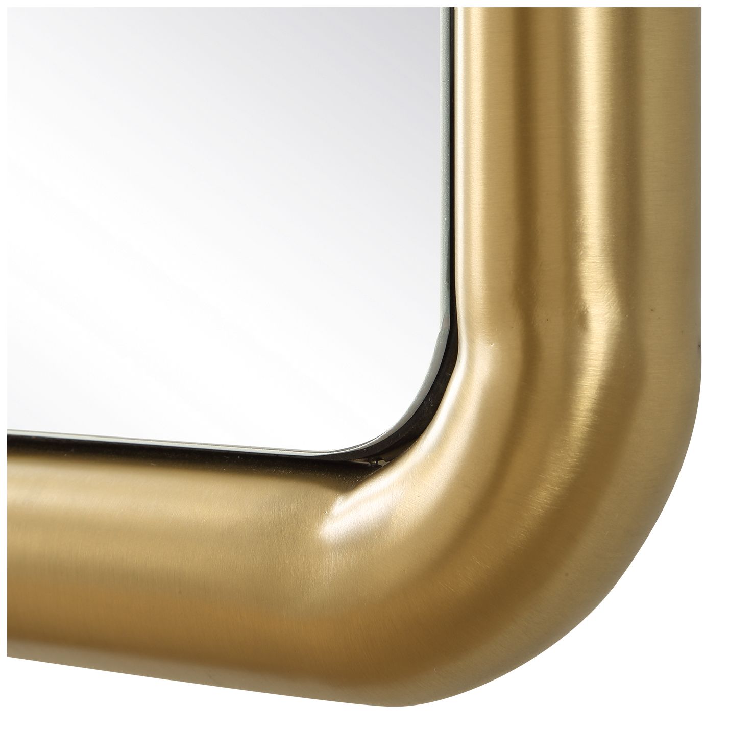 Image 5 Uttermost Atkinson Brass 29" x 41" SS Rectangle Wall Mirror more views