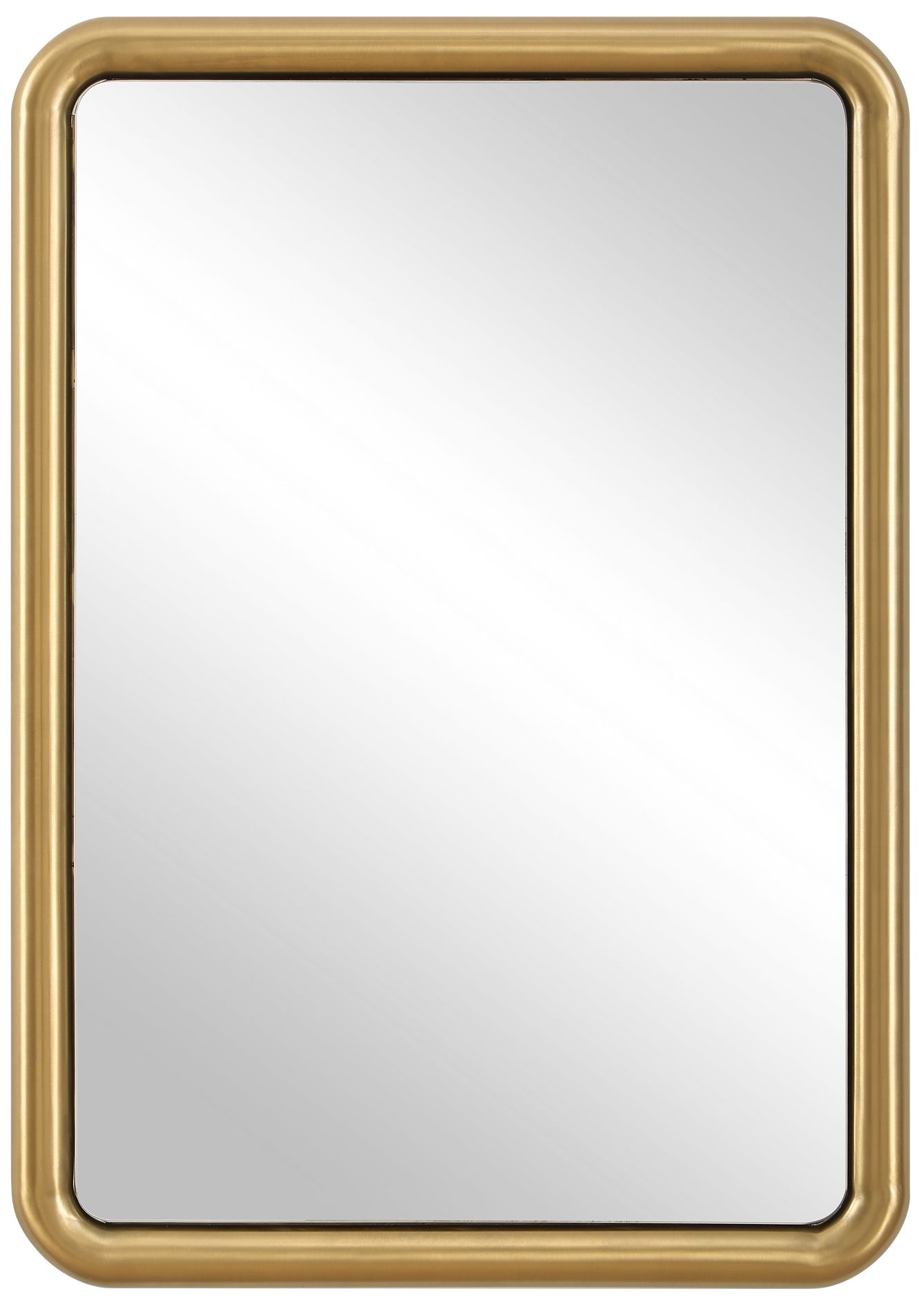 Image 2 Uttermost Atkinson Brass 29" x 41" SS Rectangle Wall Mirror