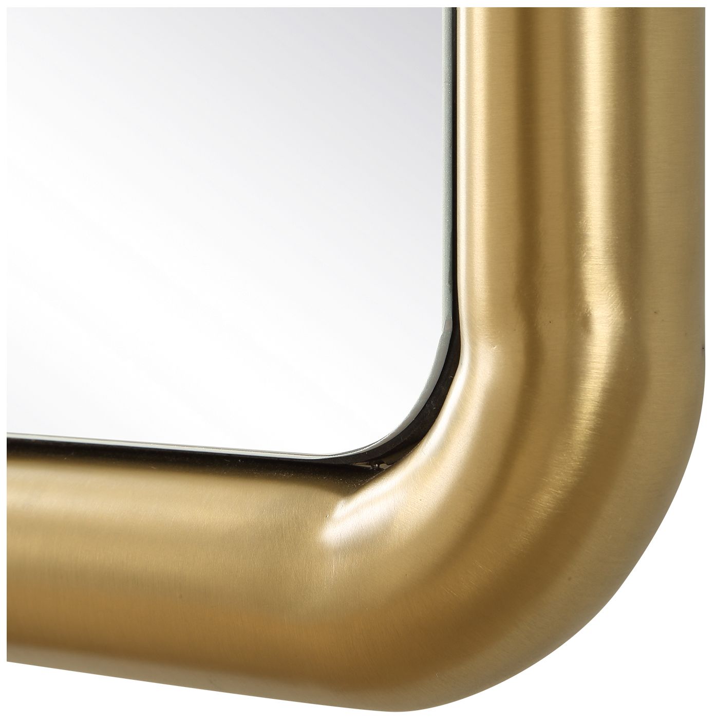 Image 5 Uttermost Atkinson Brass 29" x 41" SS Rectangle Wall Mirror more views