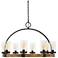 Uttermost Atwood 39"W Weathered Bronze 8-Light Chandelier