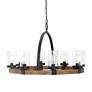 3_Uttermost Atwood 39"W Weathered Bronze 8-Light Chandelier more views