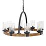 4_Uttermost Atwood 39"W Weathered Bronze 8-Light Chandelier more views