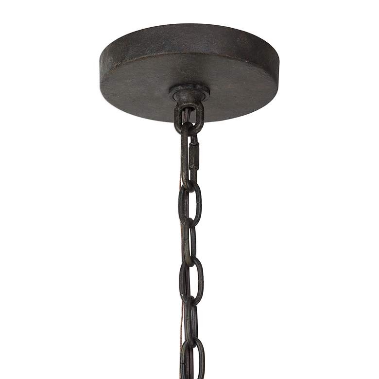 Image 6 Uttermost Atwood 39"W Weathered Bronze 8-Light Chandelier more views