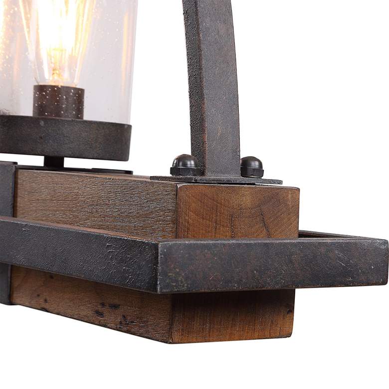 Image 4 Uttermost Atwood 51" Wide Bronze Black 5-Light Linear Island Pendant more views