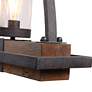 7_Uttermost Atwood 51" Wide Bronze Black 5-Light Linear Island Pendant more views