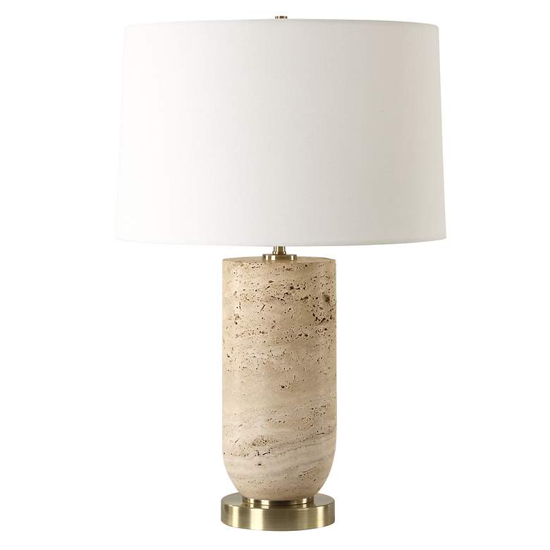 Image 4 Uttermost Aubrey Natural Travertine Table Lamp more views