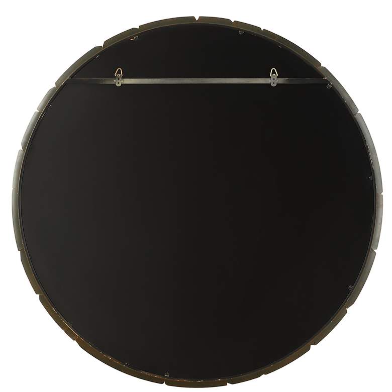 Image 6 Uttermost Auger Bronze 44 3/4" Round Wall Mirror more views