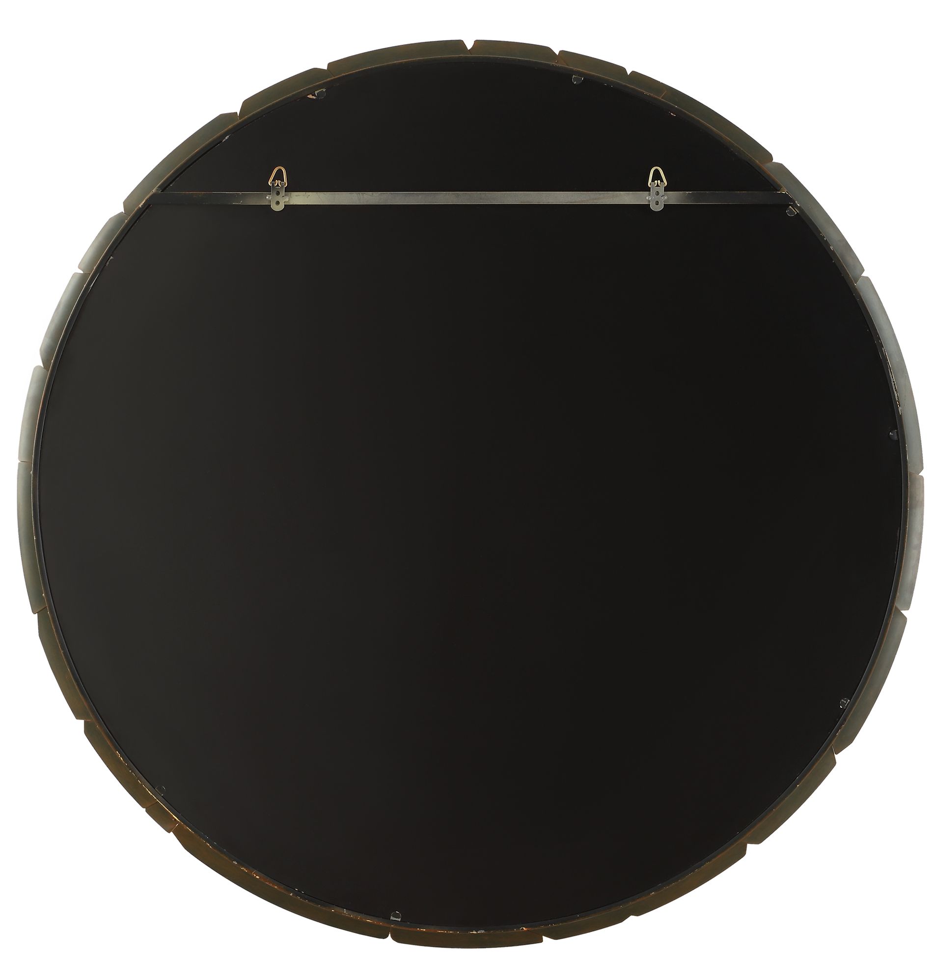 Image 7 Uttermost Auger Bronze 44 3/4" Round Wall Mirror more views
