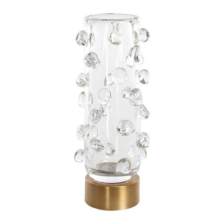 Image 2 Uttermost Aura 6.5" Wide x 15" High Clear Glass Vase