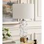 3_Uttermost Aura Brass and Clear Glass Table Lamp more views