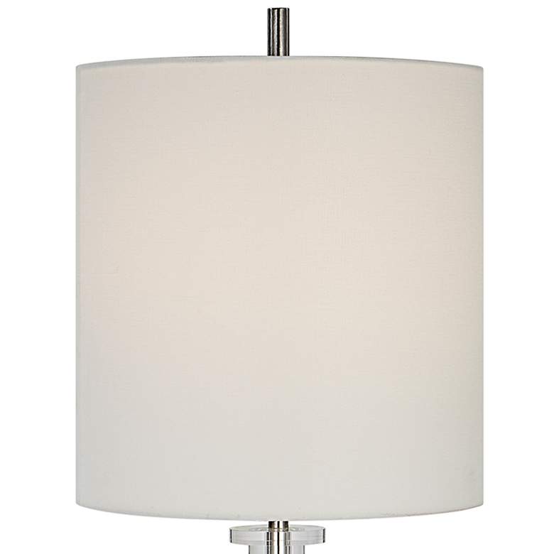 Image 3 Uttermost Aurelia 36 1/2" Luxe Nickel and Crystal Buffet Lamp more views