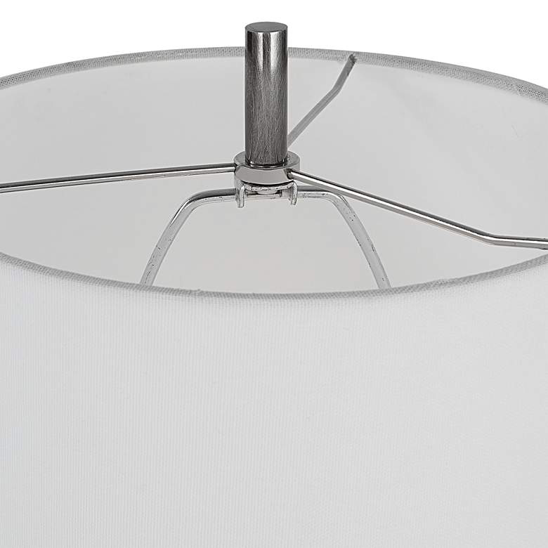 Image 5 Uttermost Aurelia 36 1/2" Luxe Nickel and Crystal Buffet Lamp more views