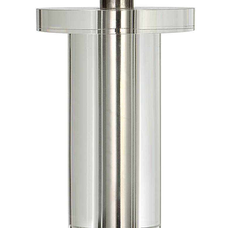 Image 6 Uttermost Aurelia 36 1/2" Luxe Nickel and Crystal Buffet Lamp more views