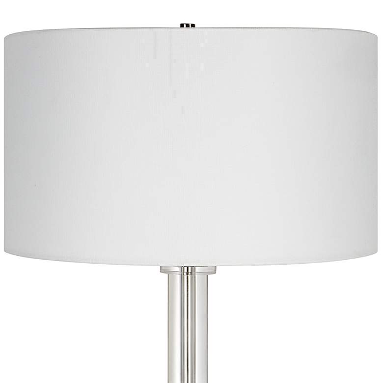 Image 3 Uttermost Aurelia 64 3/4 inch Luxe Nickel and Crystal Modern Floor Lamp more views
