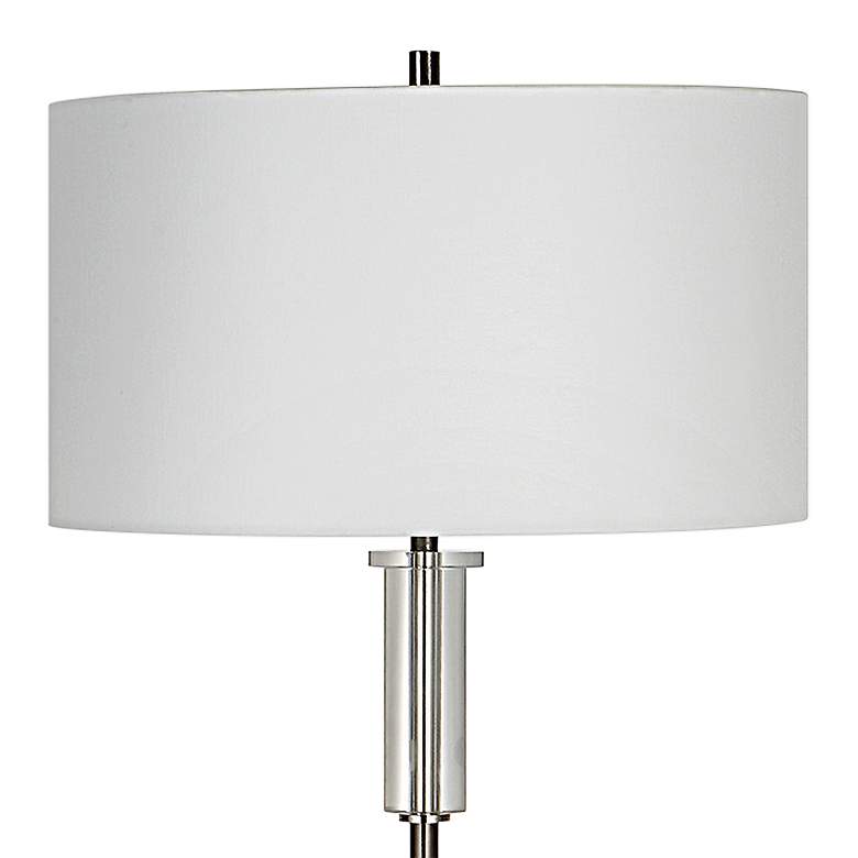 Image 7 Uttermost Aurelia 64 3/4 inch Luxe Nickel and Crystal Modern Floor Lamp more views