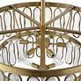 5_Uttermost Aurelie 28" Modern Antique Brass 9-Light 2-Tier Pendant more views