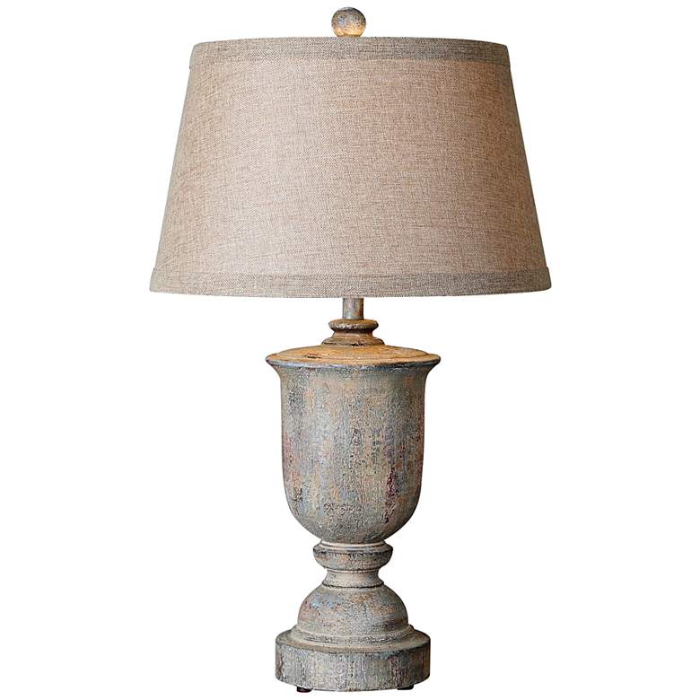 Image 1 Uttermost Aurelius Solid Wood Table Lamp