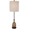 Uttermost Aurum Dark Bronze and Gold Leaf Buffet Table Lamp