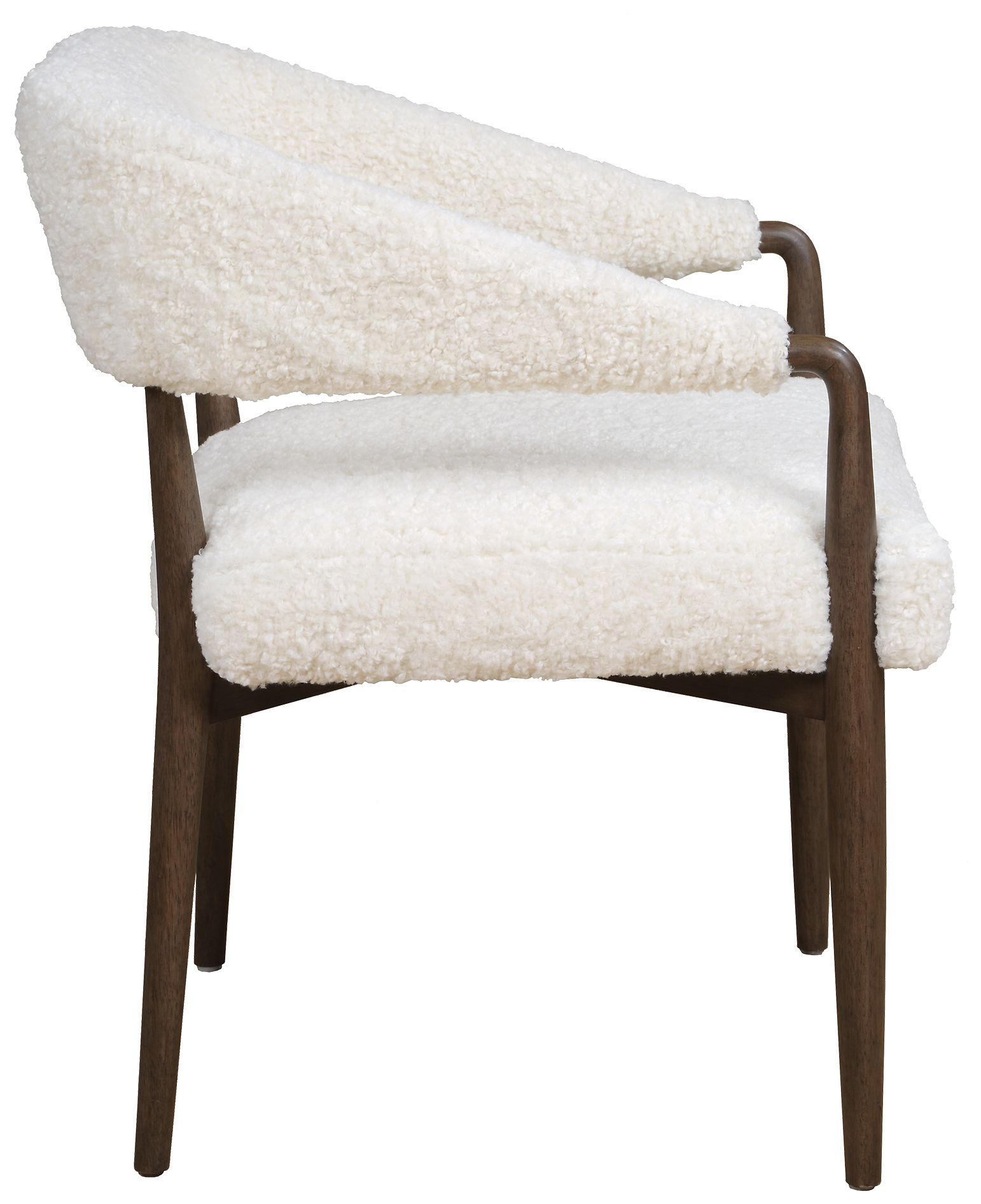 Image 5 Uttermost Austell Cream Polyester Fabric Dining Chair more views