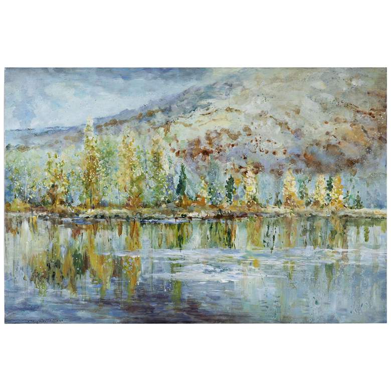 Image 1 Uttermost Autumn Reflection 60 inch Wide Canvas Wall Art 