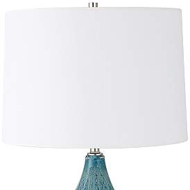 Image3 of Uttermost Avalon 26 3/4" Coastal Blue Glass Gourd Table Lamp more views