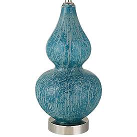 Image4 of Uttermost Avalon 26 3/4" Coastal Blue Glass Gourd Table Lamp more views