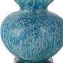 Uttermost Avalon 26 3/4" Coastal Blue Glass Gourd Table Lamp