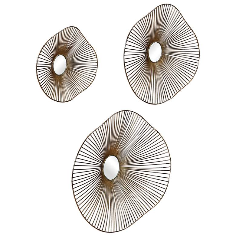 Image 2 Uttermost Avarie Metal Gold Wall Art Set of 3