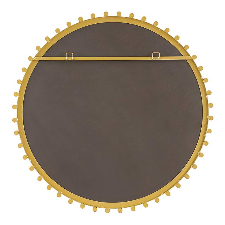Image 6 Uttermost Avelyne Brass 37 1/4" Round Wall Mirror w/Acrylic Rods more views
