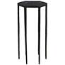 Uttermost Aviary 11 3/4" Wide Black Hexagonal Accent Table